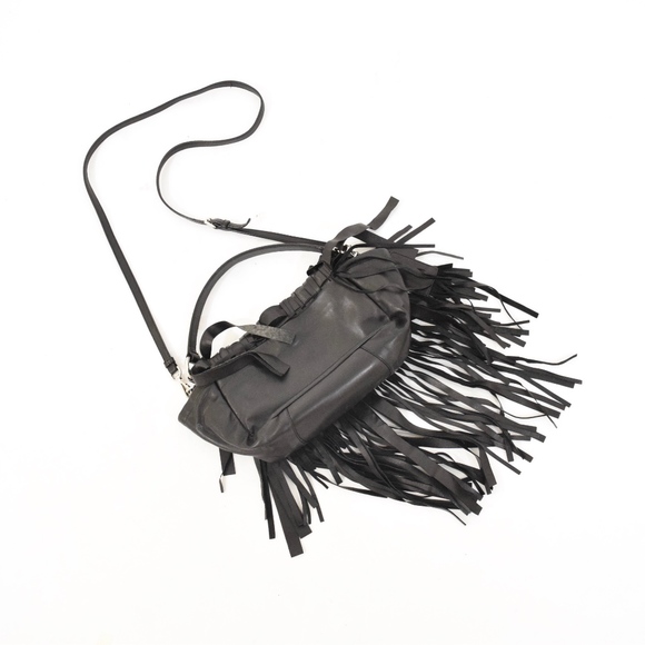 ❌SOLD❌Authentic PRADA Lace Leather Shoulder Bag - Picture 3 of 8